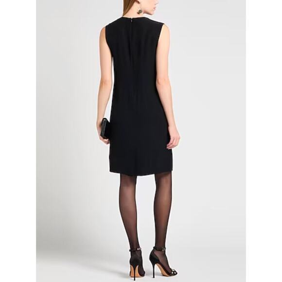 Burberry‎  Draped Satin-back Crepe Dress in Black - Picture 3 of 6